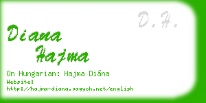 diana hajma business card